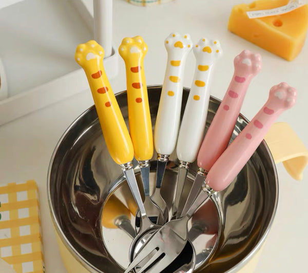 Cute Paw Spoon & Fork