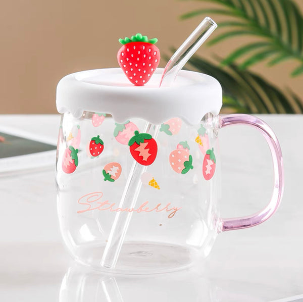 Cute Strawberry Drinking Cup