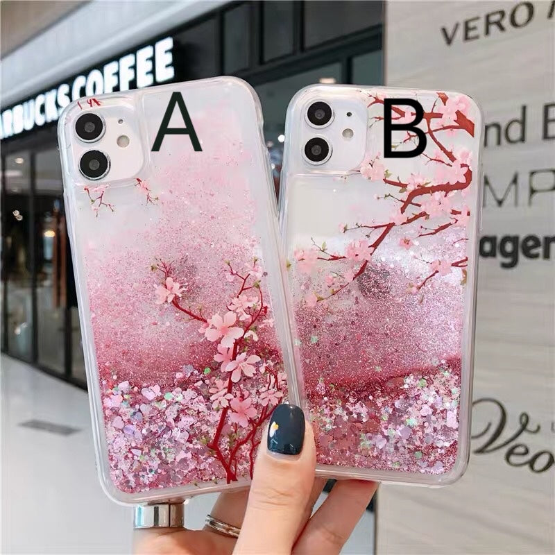 Cherry Blossom Wallet Phone Case for iPhone 14 Pro Max 13 12 