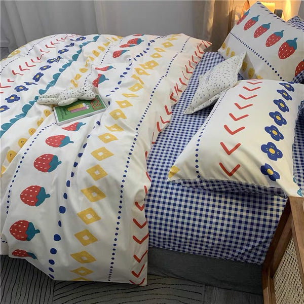 Kawaii Printed Bedding Set