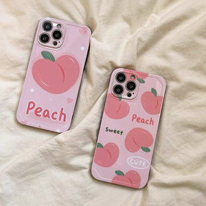 Peach Phone Case For Iphone11/11proMax/12/12pro/13/12proMax/13pro/14/14pro/14promax