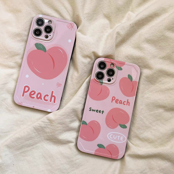 Peach Phone Case For Iphone11/11proMax/12/12pro/13/12proMax/13pro/14/14pro/14promax