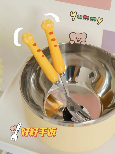 Cute Paw Spoon & Fork