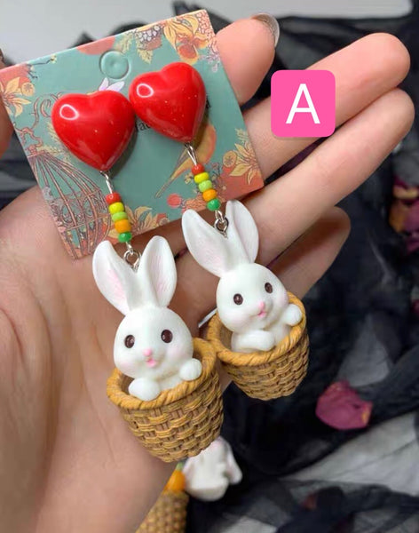 Kawaii Rabbits Earrings