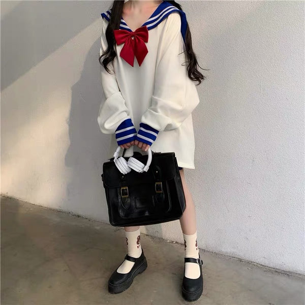 Pretty Sailor Shirt And Skirt