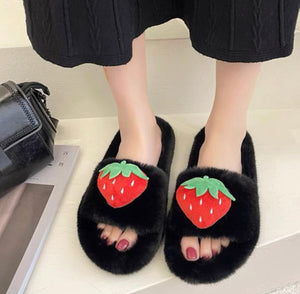 Soft Strawberry Slippers