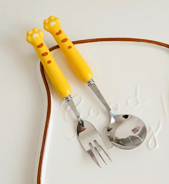 Cute Paw Spoon & Fork