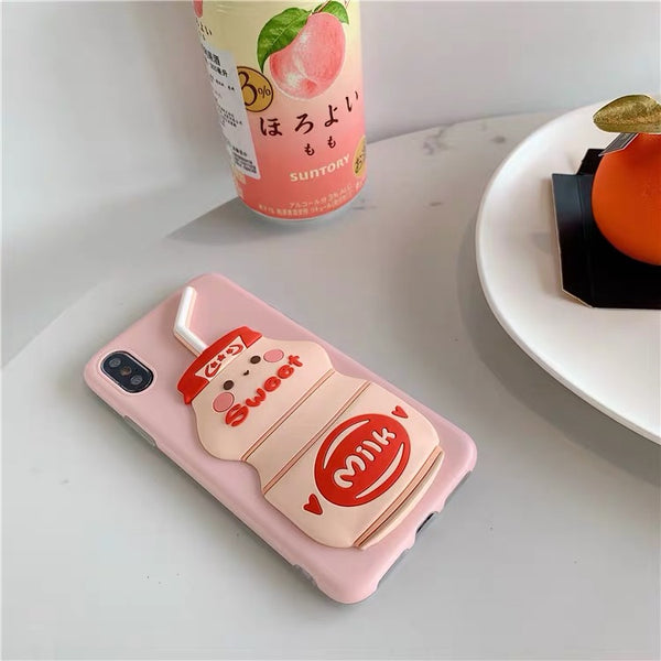 Sweet Milk Phone Case For Iphone6/6s/6p/7/8/7/8plus/X/XS/XR/XSmax