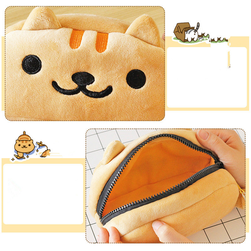 Custom Cute Kitten Catroon Cat Kawaii Pencil Case Boys Gilrs Large