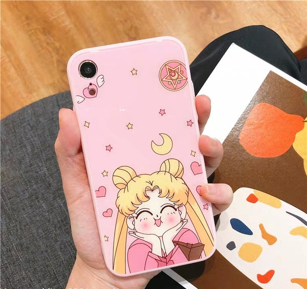 Sweet Girl Phone Case For Iphone6/6S/6P/7/7P/8/8plus/X/XS/XR/Xs max
