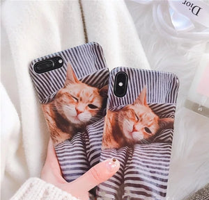 Cat Phone Case For Iphone6/6s/6p/7/7plus/8/8plus/X