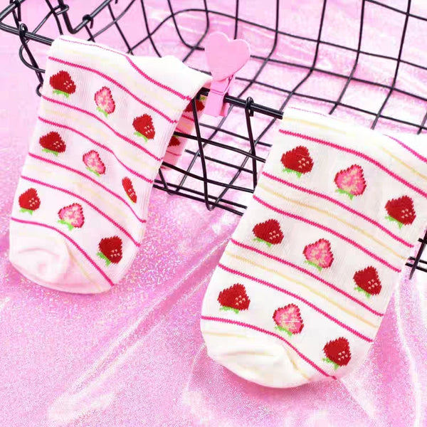 Sweet Strawberry  Socks