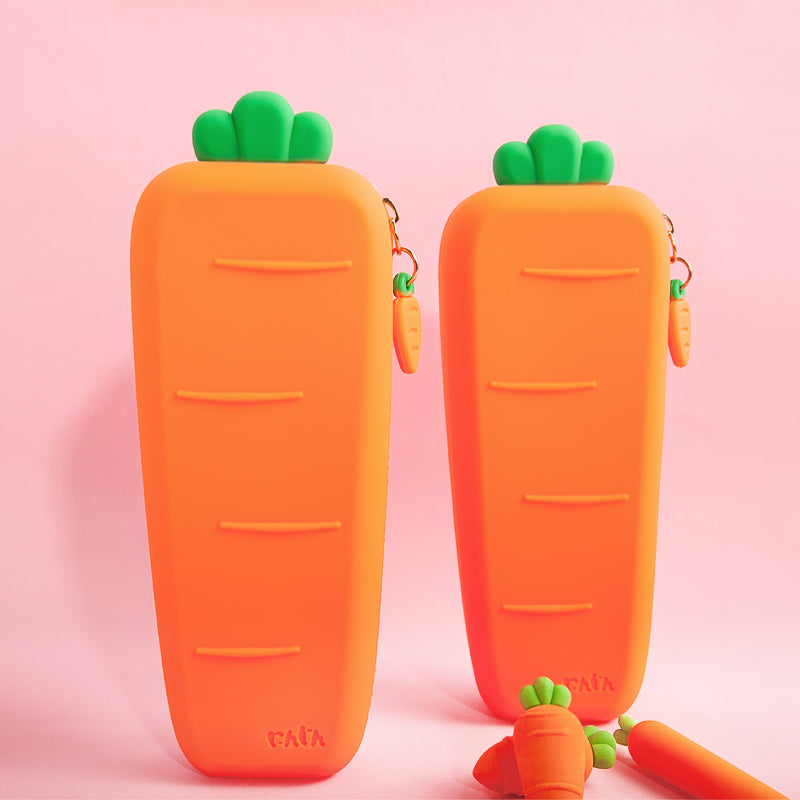 Carrot Silicon Pencil Case - AHZOA
