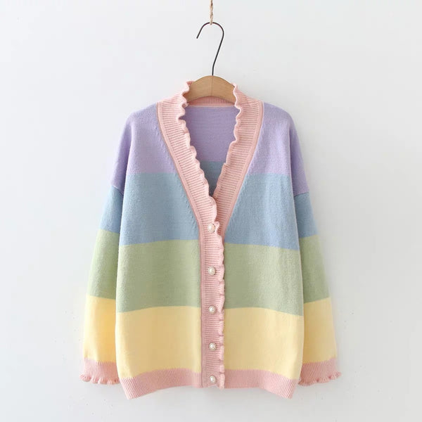 Rainbow Sweater Coat