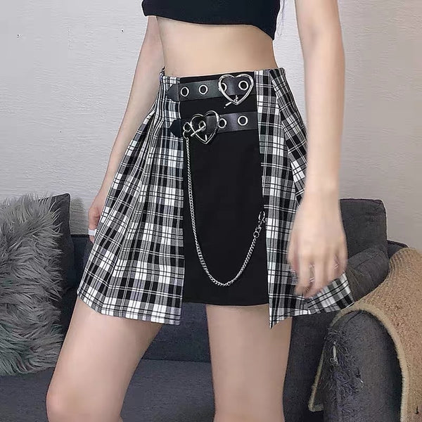 Harajuku Style Plaid Skirt