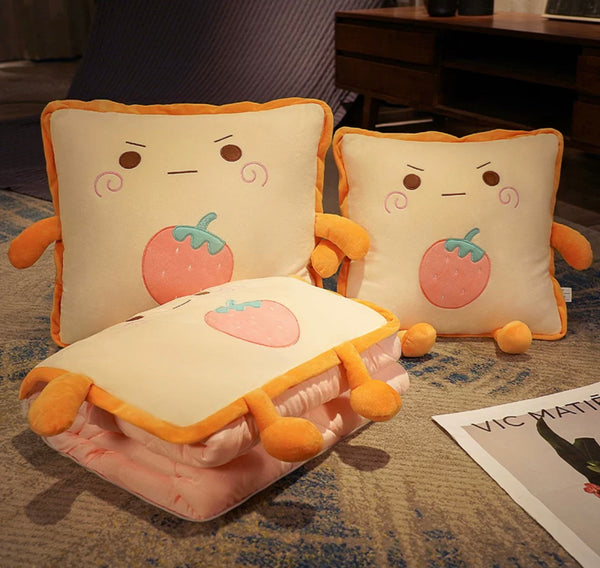 Cute Fruit Pillow & Blanket