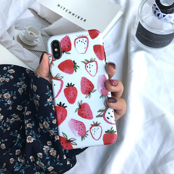 Strawberry Phone Case For Iphone6/6S/6Plus/7/7Plus8/8plus/X/XS/XR/XSmax