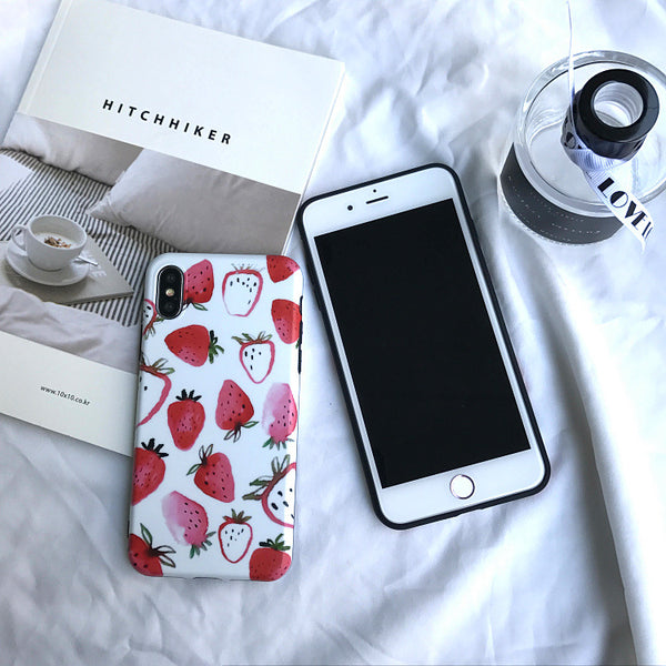 Strawberry Phone Case For Iphone6/6S/6Plus/7/7Plus8/8plus/X/XS/XR/XSmax