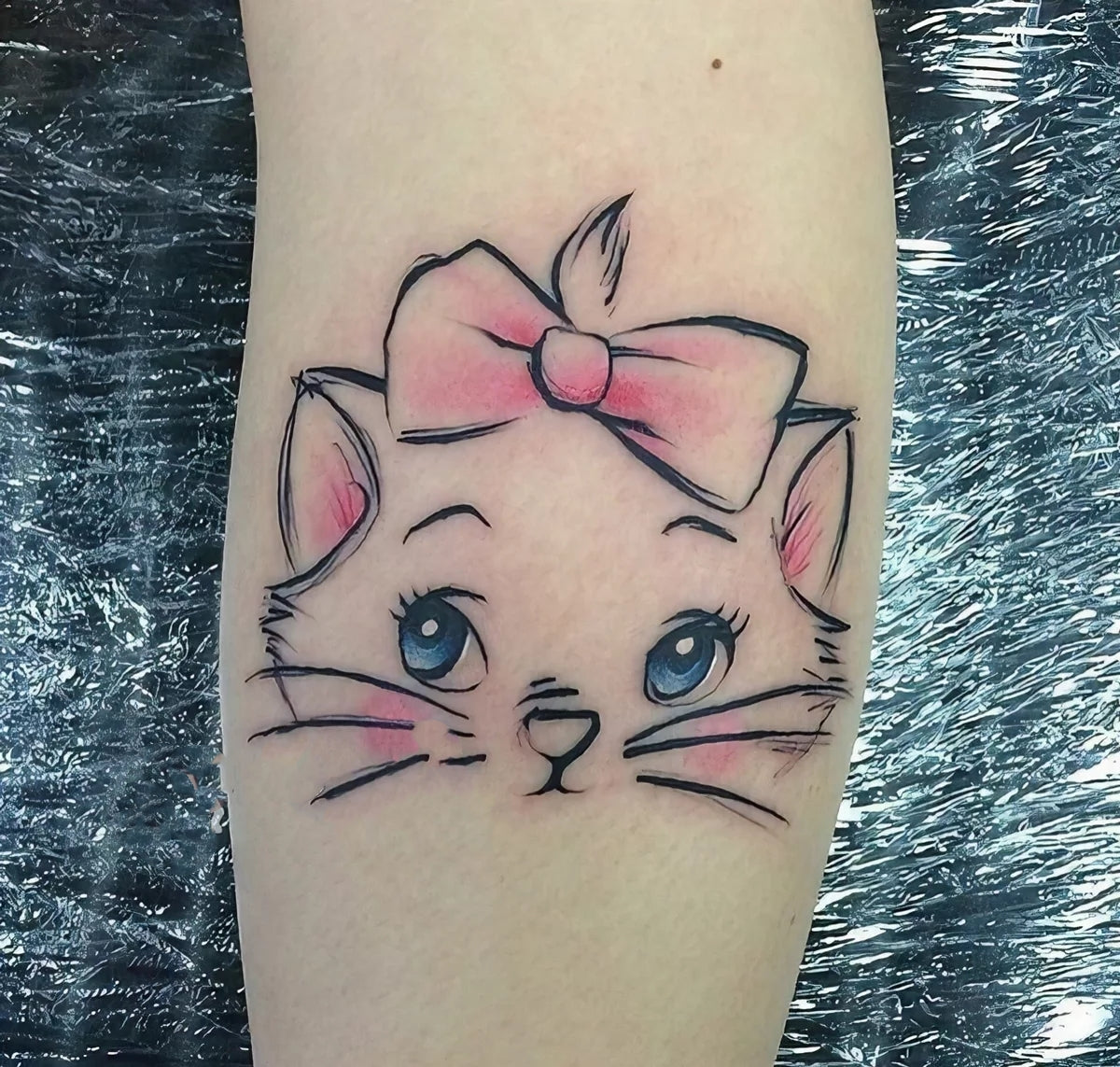 Kawaii Kitty Tattoo Sticker
