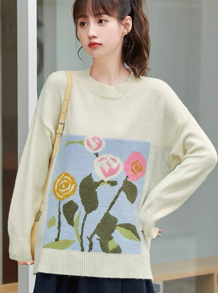 Cute Flowers Sweater