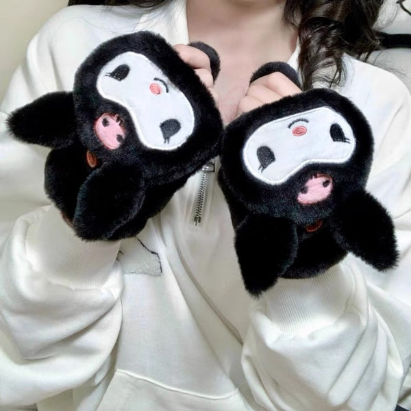 Kawaii Kuromi Gloves