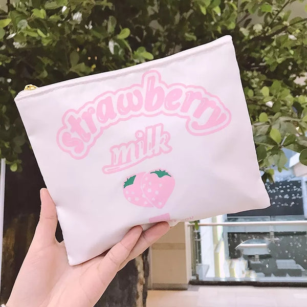 Cute Strawberry Make Up Bag