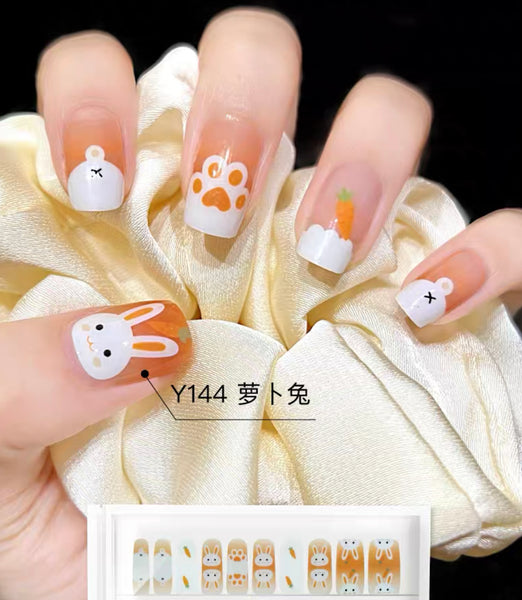 Cute Rabbit Nail Care Sticker