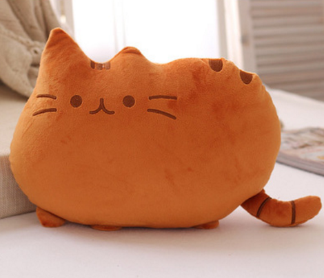 Greedy Cat Pillow