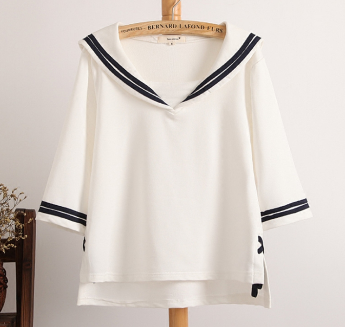 Navy Collar T-Shirt