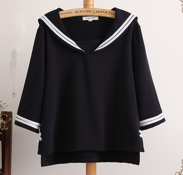 Navy Collar T-Shirt