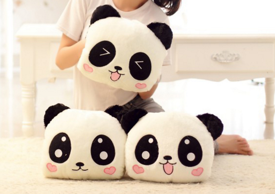 Cute top panda pillow