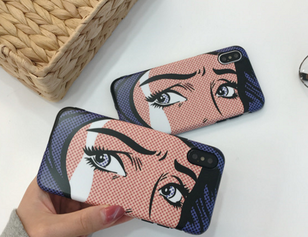 Girl Eyes Phone Case For Iphone6/6s/6p/7/7plus/8/8plus/X