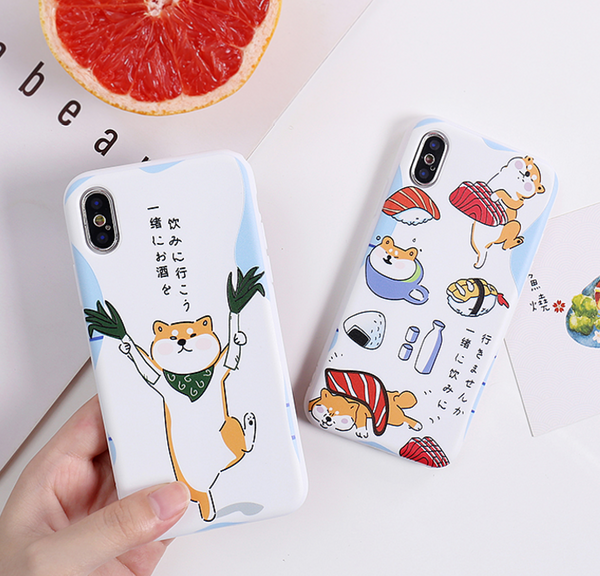 Shiba Inu Phone Case For Iphone6/6s/6p/7/7plus/8/8plus/X/XR/XS/XS max