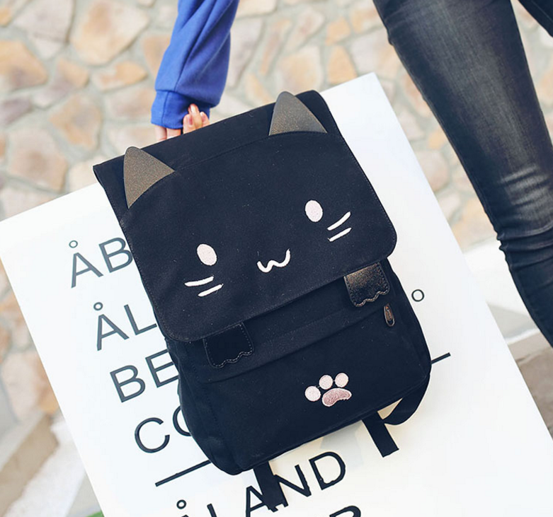 Kawaii Cat Backpack – ivybycrafts