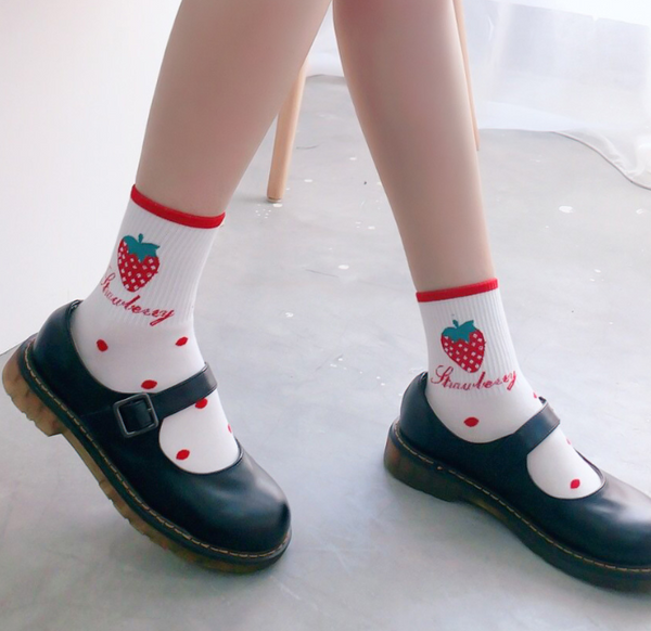 Cute Strawberry Socks