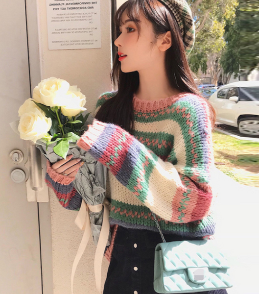 Fashion Rainbow Sweater