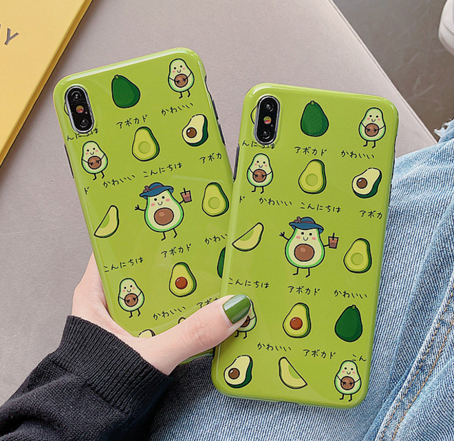 Cute Avocado Phone Case For Iphone6/6s/6p/7/8/7/8plus/X/XS/XR/XSmax ivybycrafts Cute Avocado Phone Case For Iphone6/6s/6p/7/8/7/8plus/X/XS/XR/XSmax ivybycrafts