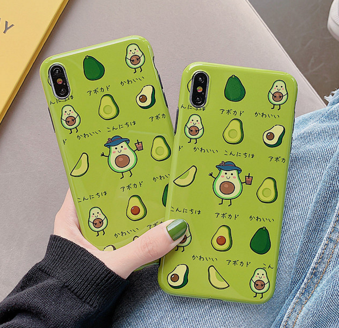 Cute Avocado Phone Case For Iphone6/6s/6p/7/8/7/8plus/X/XS/XR/XSmax