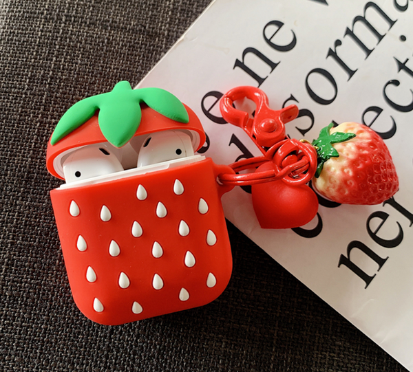 Strawberry Airpods Protector Case For Iphone(AirPods 1/2)