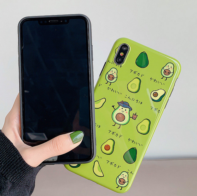 Cute Avocado Phone Case For Iphone6/6s/6p/7/8/7/8plus/X/XS/XR/XSmax –  ivybycrafts