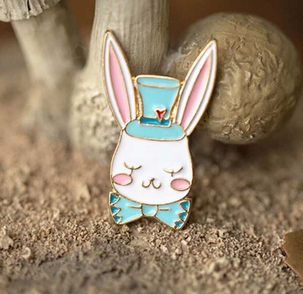 Rabbit Brooch Pin