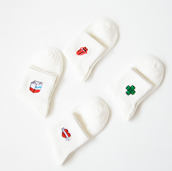 Kawaii Embroidery Socks