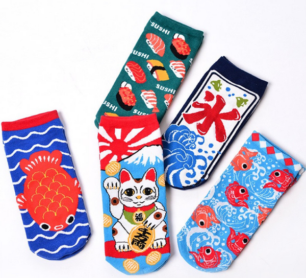 Harajuku Printed Socks