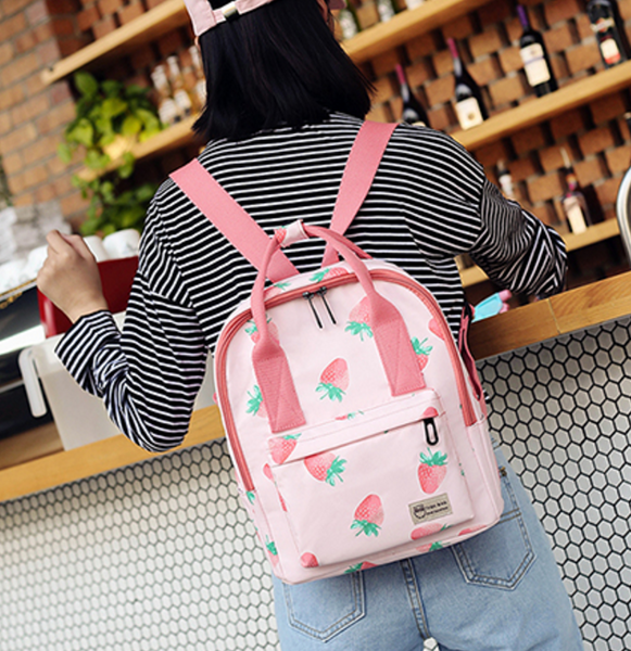 Strawberry Printed Bag