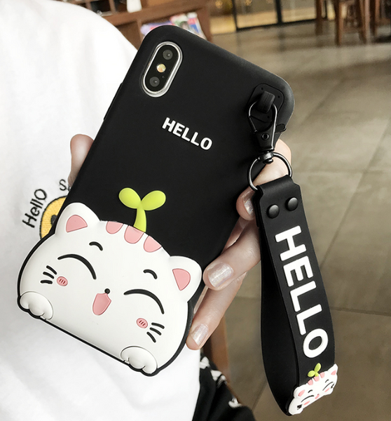 Hello Cat Phone Case For Iphone6/6S/6Plus/7/7Plus8/8plus/X/XS/XR/XSmax/11/11pro/11proMax