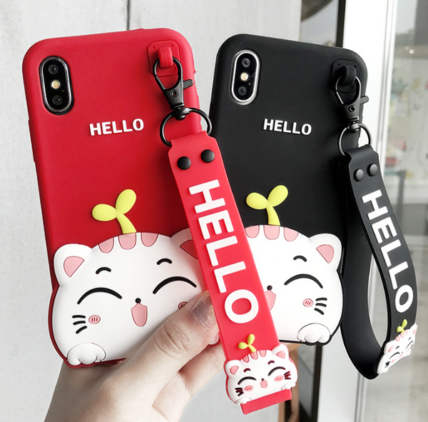 Hello Cat Phone Case For Iphone6/6S/6Plus/7/7Plus8/8plus/X/XS/XR/XSmax/11/11pro/11proMax
