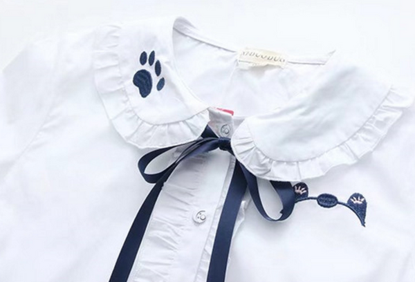 Embroidery Paw Shirt