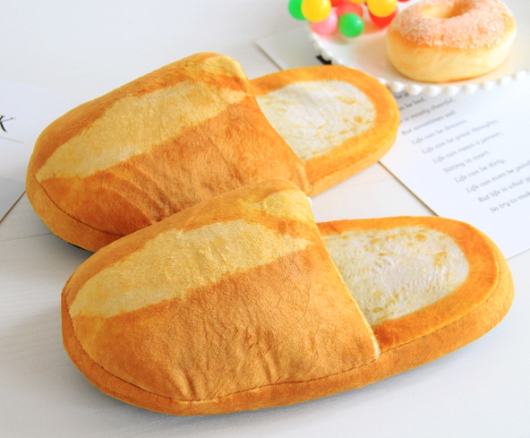 Funny Bread Slippers