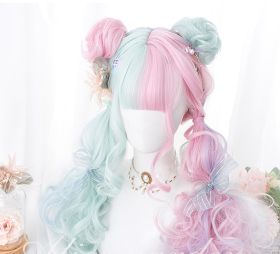 Ice Cream Color Cosplay Wig