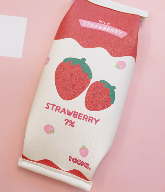 Rico Design Strawberries Pencil Case Pink